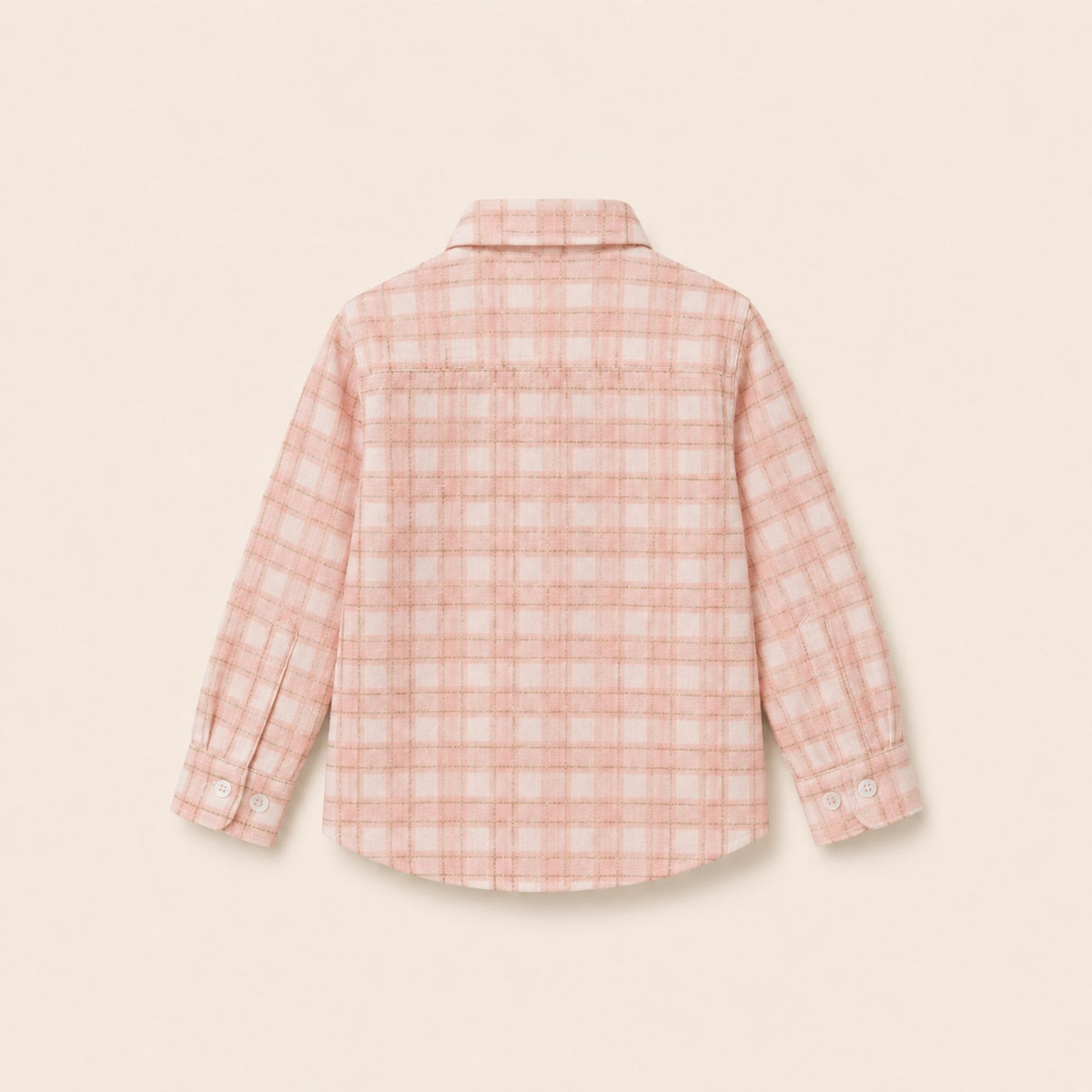 Classic Check Shirt in Pink Check — back product view