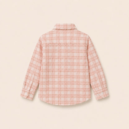 Classic Check Shirt in Pink Check — back product view
