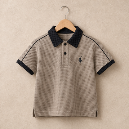 Waffle mesh Polos