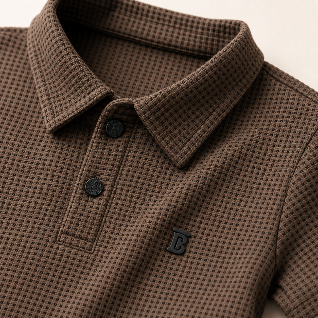Waffle-Knit | Polo Cord Set